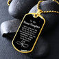 Bonus Daughter Necklace | Dog Tag