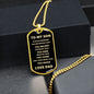 To My Son | Always Remember | Dog Tag