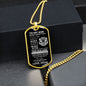 To My Son | Love Mom | Old Lion | Dog Tag | WB
