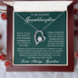 Granddaughter Necklace | Be Strong and Courageous | Hope In The Lord | Love Grandma