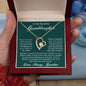 Granddaughter Necklace | Be Strong and Courageous | Hope In The Lord | Love Grandma