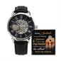 To My Soulmate | You're My Without | Men's Openwork Watch