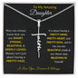 To My Amazing Daughter | Faith Cross Necklace