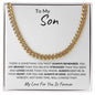 To My Son | Cuban Link Chain