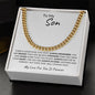 To My Son | Cuban Link Chain