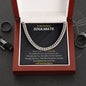 To My Husband | Soulmate | Cuban Link Chain