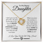Bonus Daughter Quotes | Love Knot Necklace