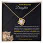 To My Beautiful Daughter | Love Knot Necklace