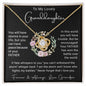 Granddaughter Necklace | Peace In The Midst of The Storm | Love Grandpa