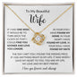 My Beautiful Wife | Found My Love | Love Knot Necklace