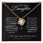 Bonus Daughter Necklace | Love Knot