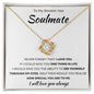 To My Smokin' Hot Soulmate | Love Knot Necklace