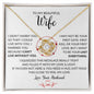 To My Beautiful | Love Knot Necklace | Great Gift For Valentines or Birthday