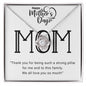 Gift for Mom | Thank You For Being Such A Strong Pillar | Love Knot Necklace