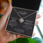 To My Beautiful Daughter | Mom | Love Knot Necklace
