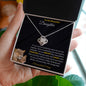 To My Beautiful Daughter | Love Knot Necklace