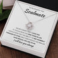 To My Smokin' Hot Soulmate | Love Knot Necklace