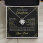 Daughter Necklace | Love Knot | Never Forget That Love You | Dad