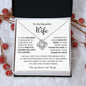 My Beautiful Wife | Found My Love | Love Knot Necklace