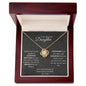 To My Beautiful Daughter | Mom | Love Knot Necklace