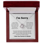 I'm Sorry | I Love You Forever & Always | Love Knot Necklace