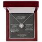 To My Beautiful Daughter | Mom | Love Knot Necklace
