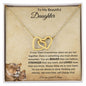 To My Lovely Daughter | Interlocking Hearts Necklace