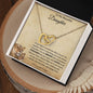 To My Lovely Daughter | Interlocking Hearts Necklace