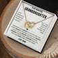 Granddaughter Necklace | Love Gram |Interlocking Hearts