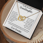 Granddaughter Necklace | Interlocking Hearts | Fearfully and Wonderfully Made | Brave | Strong| Smart | Loved