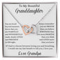 Granddaughter Necklace | Interlocking Hearts | Fearfully and Wonderfully Made | Brave | Strong| Smart | Loved