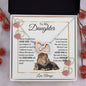 Happy Valentine's Day | This Old Lion Love You Daughter| Interlocking Hearts