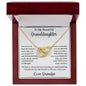 Granddaughter Necklace | Interlocking Hearts | Fearfully and Wonderfully Made | Brave | Strong| Smart | Loved