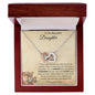 To My Lovely Daughter | Interlocking Hearts Necklace