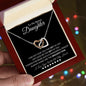 Bonus Daughter Necklace | Quotes | Interlocking Hearts