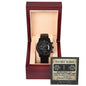 To My King |I Love You Forever | Black Chronograph Watch