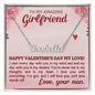 Happy Valentine's Day | To My Amazing Girlfriend | Personalized Name Necklace