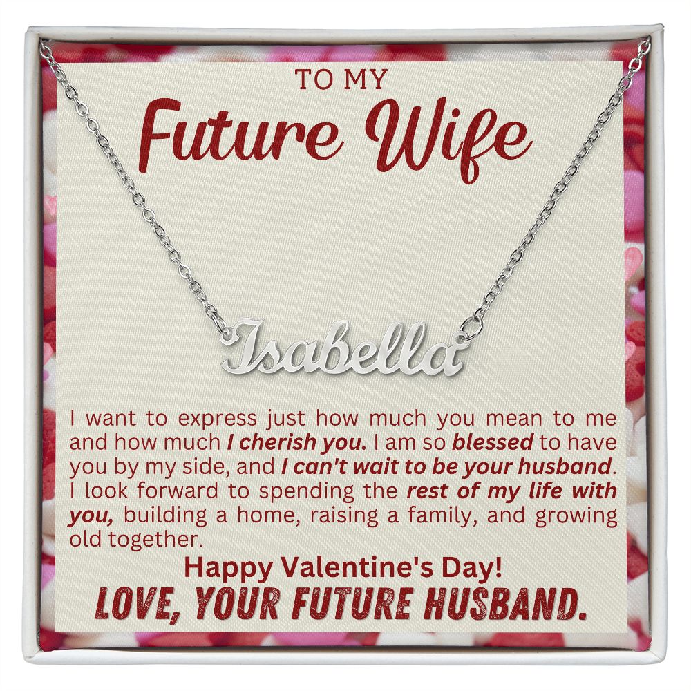 I want a necklace with my name cheap on it