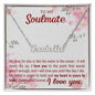 Happy Valentine's Day | My Love For You Will Never Dry Up | Personalized Name Necklace