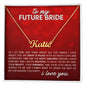 Future Bride | You Are The Most Amazing Person | Personalized Name Necklace