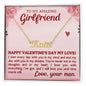 Happy Valentine's Day | To My Amazing Girlfriend | Personalized Name Necklace