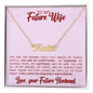 Future Wife | You Are The Missing Piece | Personalized Name Necklace