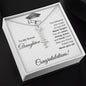 She Believed She Could, So She Did | Bonus Daughter | Graduation | Personalized Vertical Name Necklace