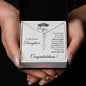 She Believed She Could, So She Did | Bonus Daughter | Graduation | Personalized Vertical Name Necklace