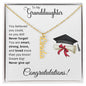 Believed She Could, So She Did | Granddaughter |Graduation | Personalized Vertical Name Necklace
