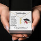 Believed She Could, So She Did | Granddaughter |Graduation | Personalized Vertical Name Necklace