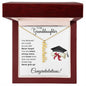 Believed She Could, So She Did | Granddaughter |Graduation | Personalized Vertical Name Necklace