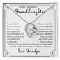 Granddaughter Necklace | Forever Love | Fearfully and Wonderfully Made | Love Grandpa