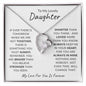 To My Lovely Daughter | Forever Love Necklace
