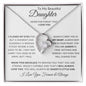 To My Beautiful Daughter | Forever Love Necklace